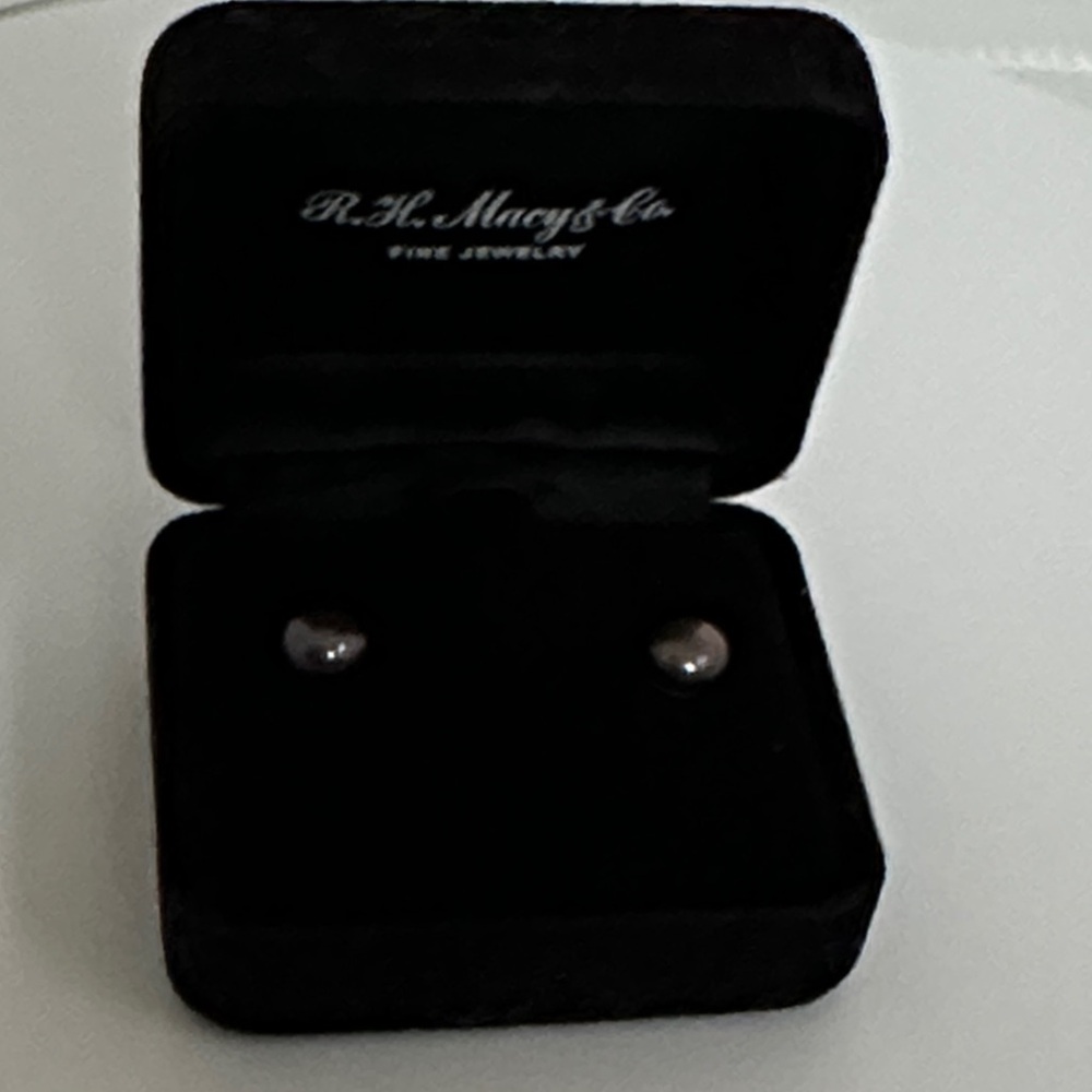 925 sterling Silver real Pearls Stud Earrings